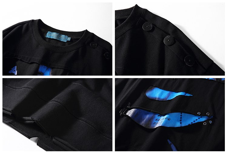 A SQUARE ROOT "Sliced" Layered Tee