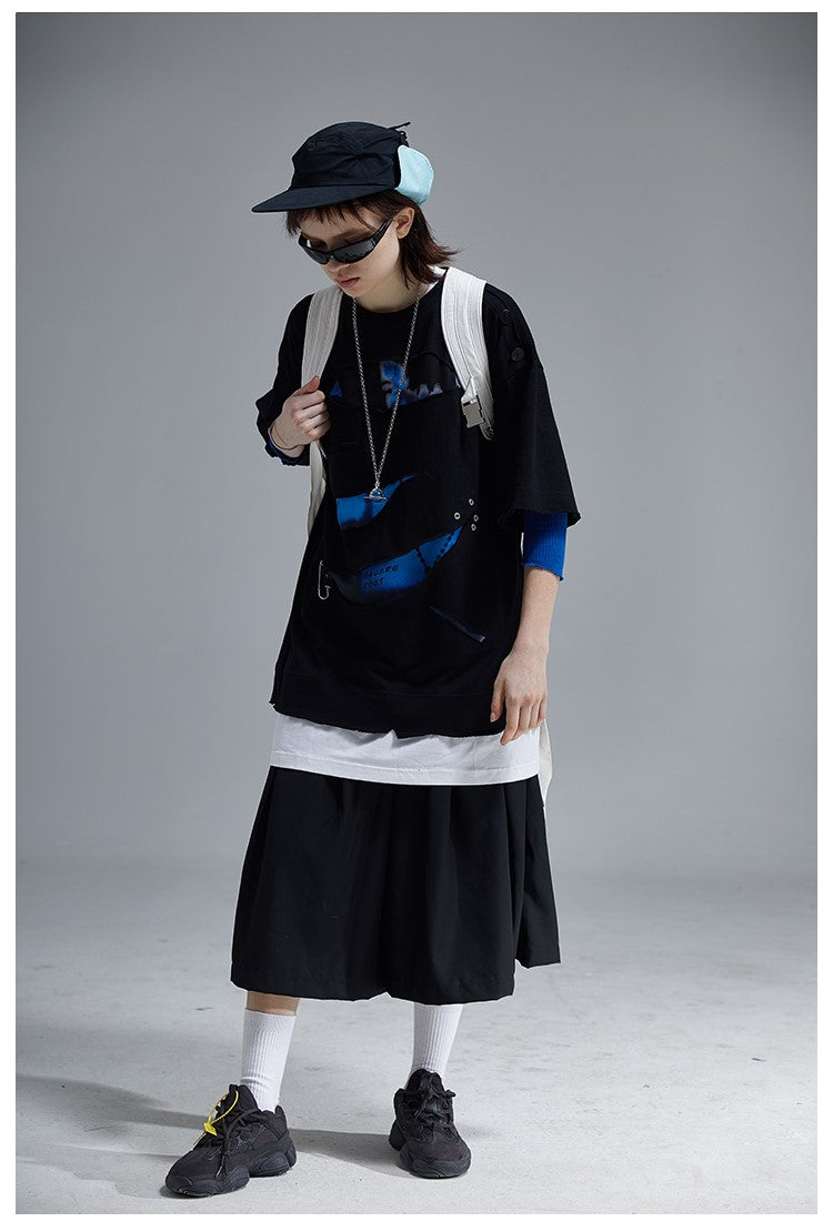 A SQUARE ROOT "Sliced" Layered Tee