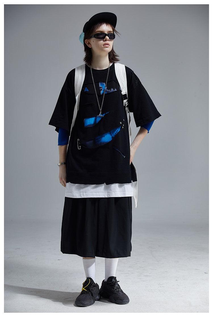 A SQUARE ROOT "Sliced" Layered Tee