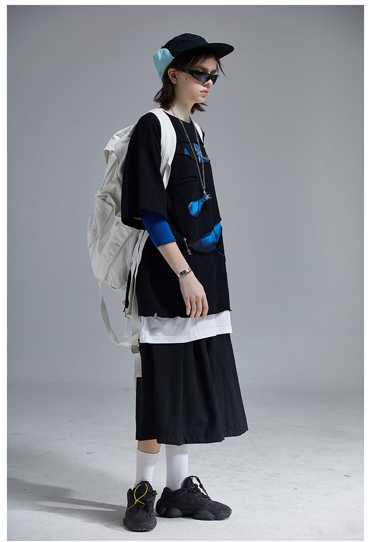A SQUARE ROOT "Sliced" Layered Tee