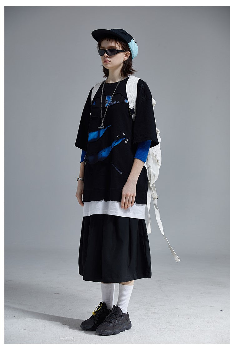 A SQUARE ROOT "Sliced" Layered Tee