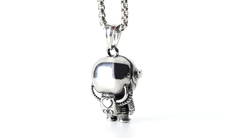 Astrobear Titanium Steel Pendant Necklace