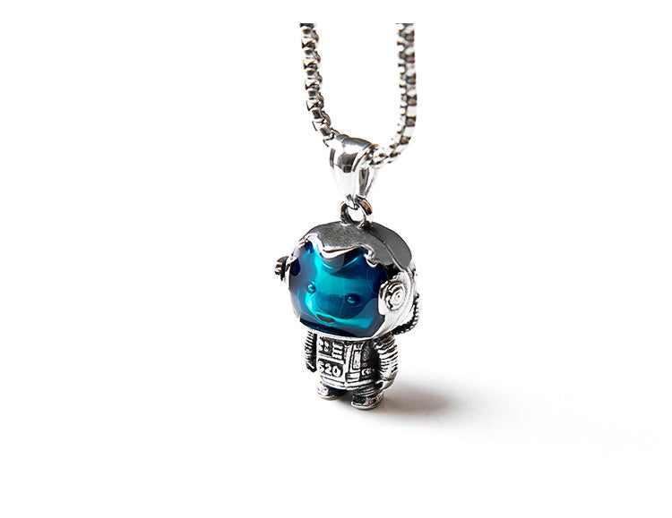 Astrobear Titanium Steel Pendant Necklace