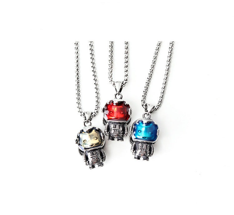 Astrobear Titanium Steel Pendant Necklace