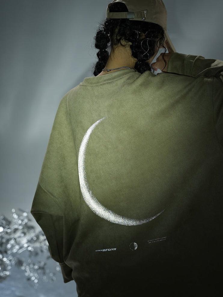 BJHG 3M Reflective Crescent Moon Sweatshirt