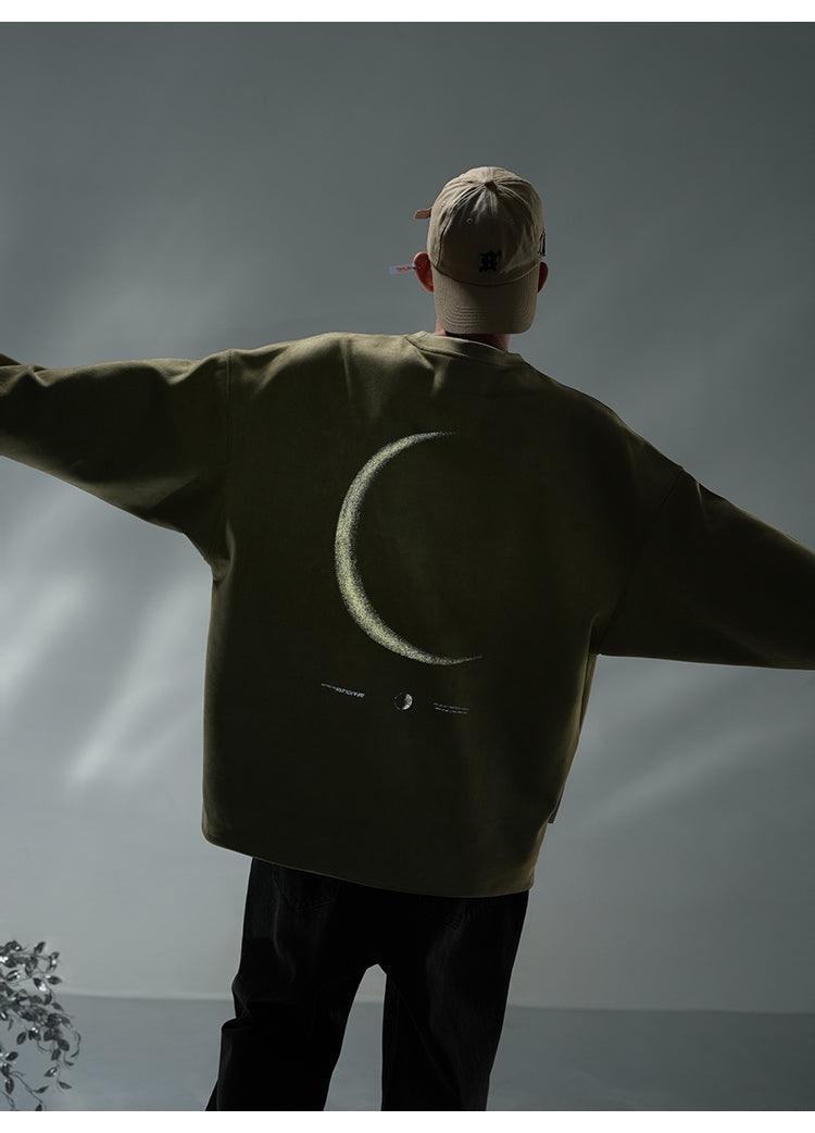 BJHG 3M Reflective Crescent Moon Sweatshirt