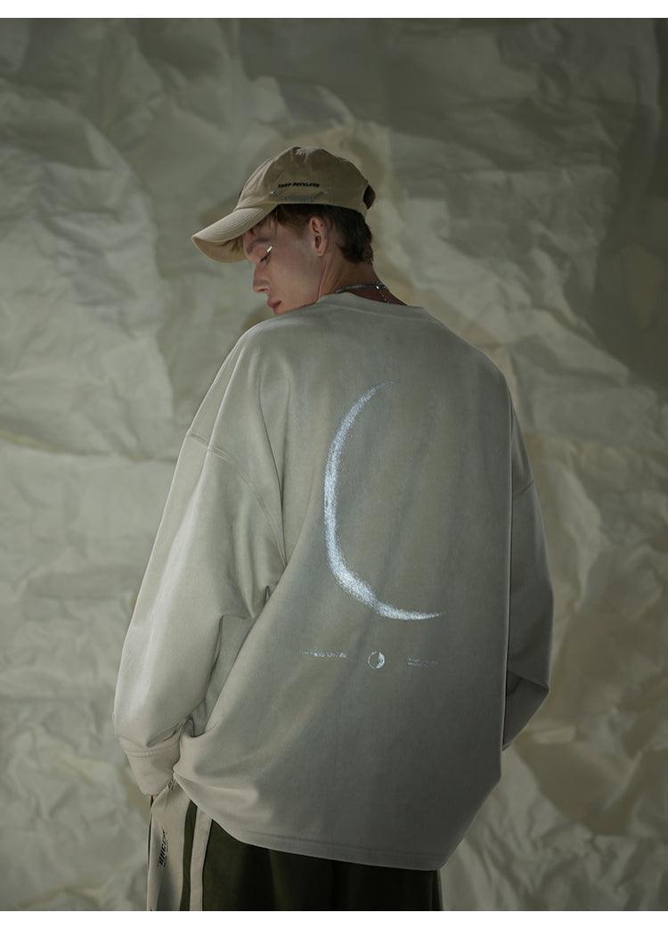 BJHG 3M Reflective Crescent Moon Sweatshirt