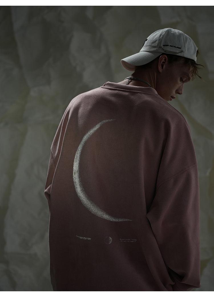 BJHG 3M Reflective Crescent Moon Sweatshirt