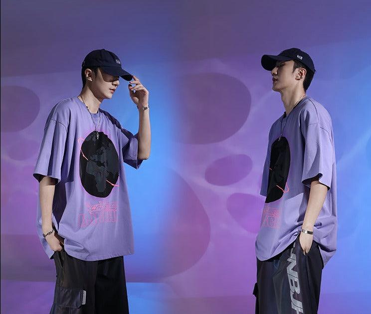 BJHG 3M Reflective Rainbow Earth Tee