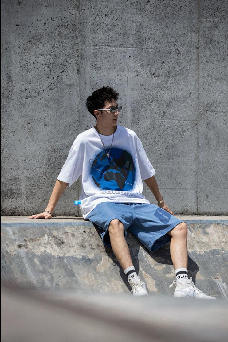 BJHG 3M Reflective Rainbow Earth Tee