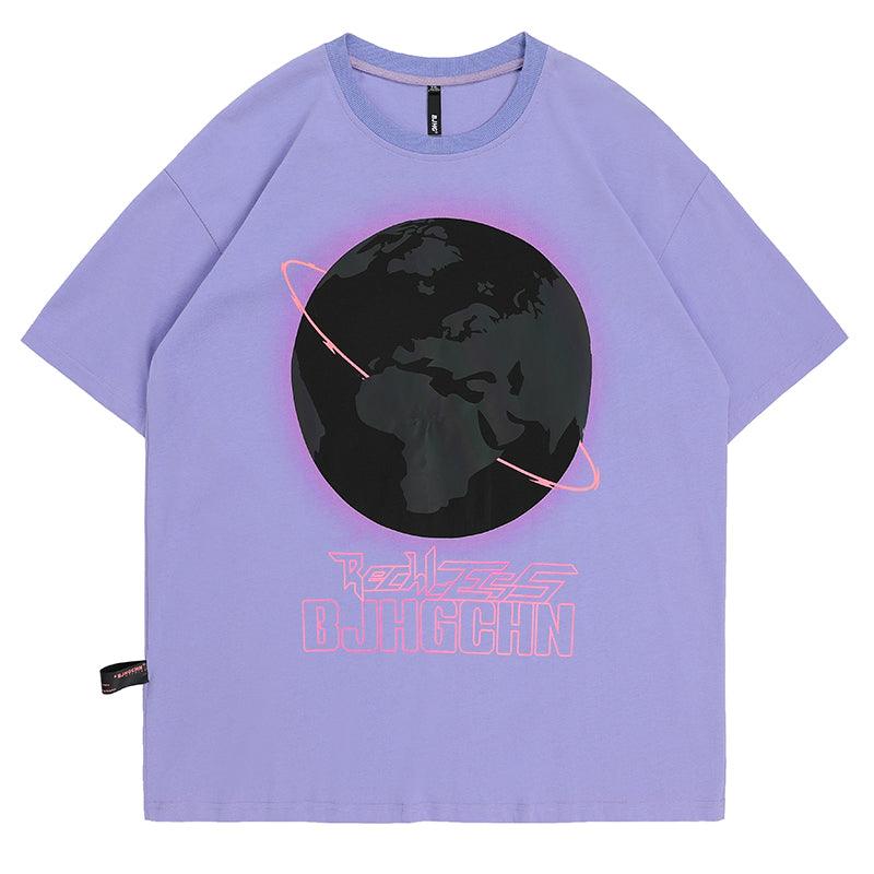 BJHG 3M Reflective Rainbow Earth Tee