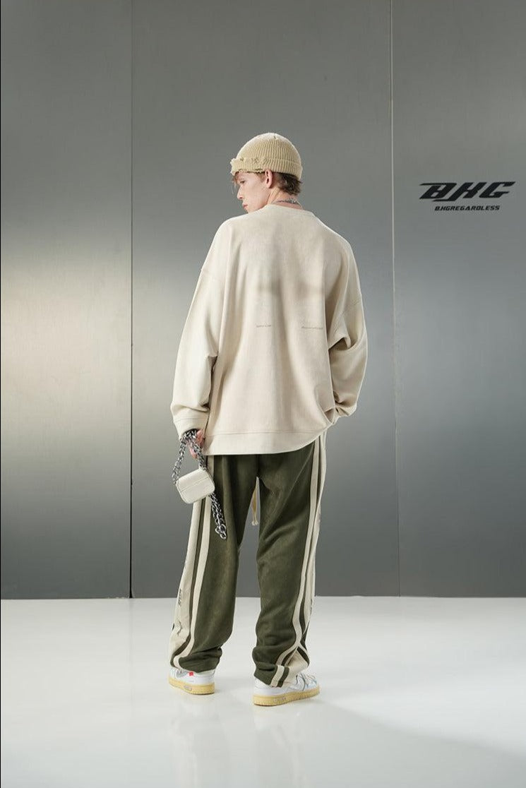 BJHG Velour Wideleg Lounge Pants