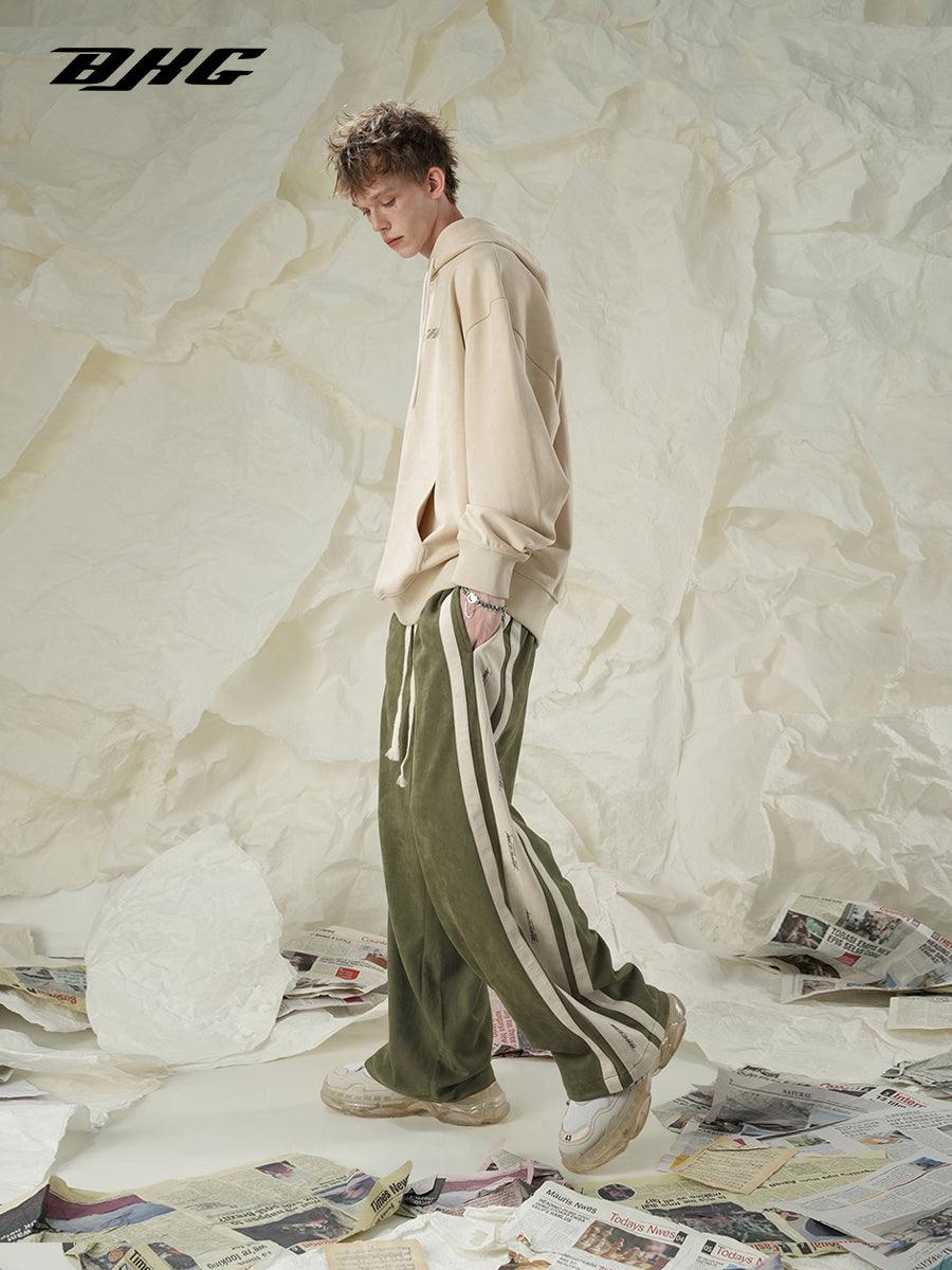 BJHG Velour Wideleg Lounge Pants