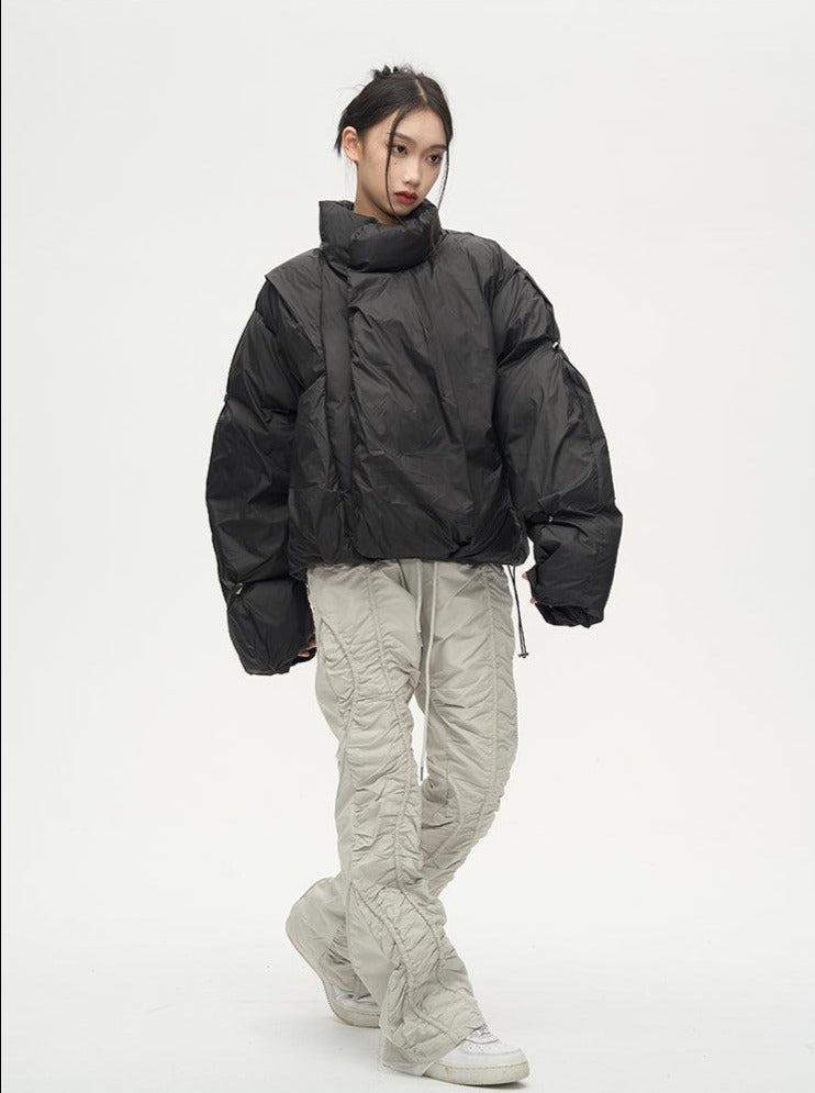77F7GHT Overlapped Puffer Jacket