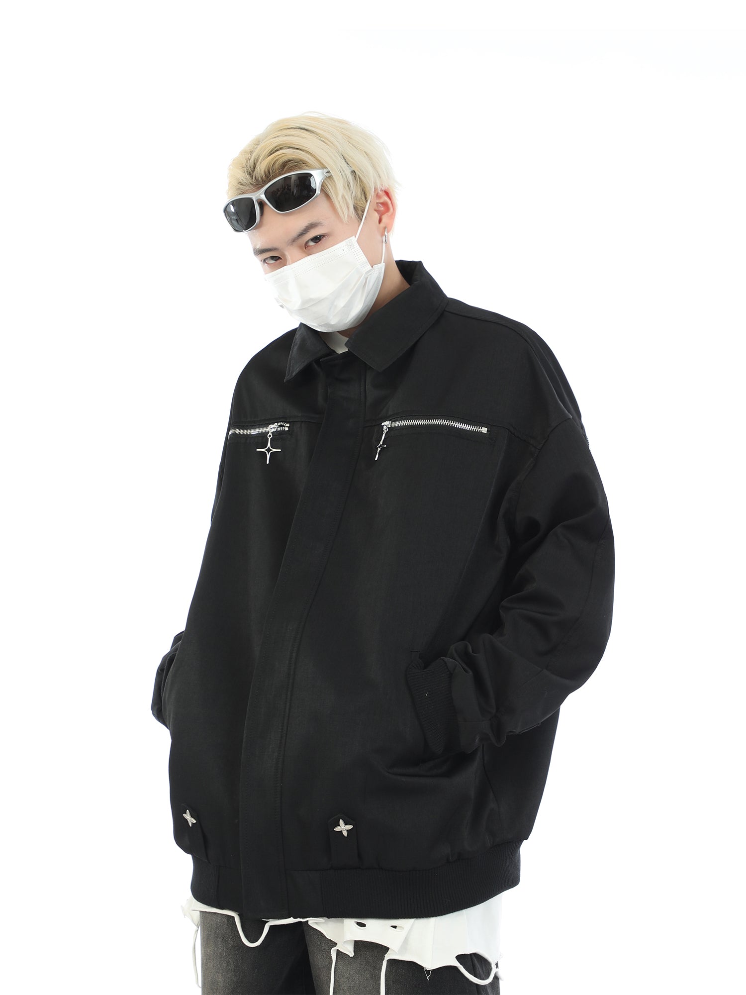 MaxDstr Star Zipped Work Jacket