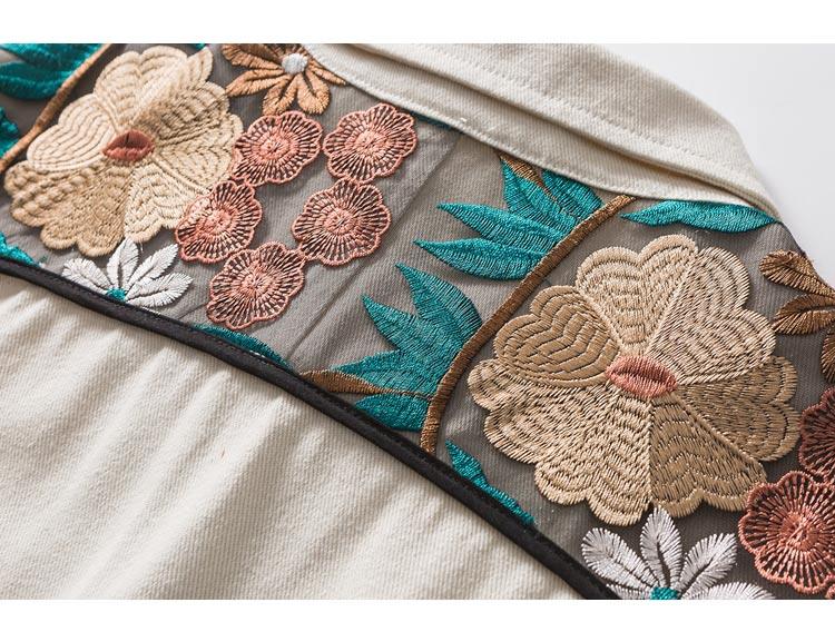 Embroidered Floral Patchwork Jacket