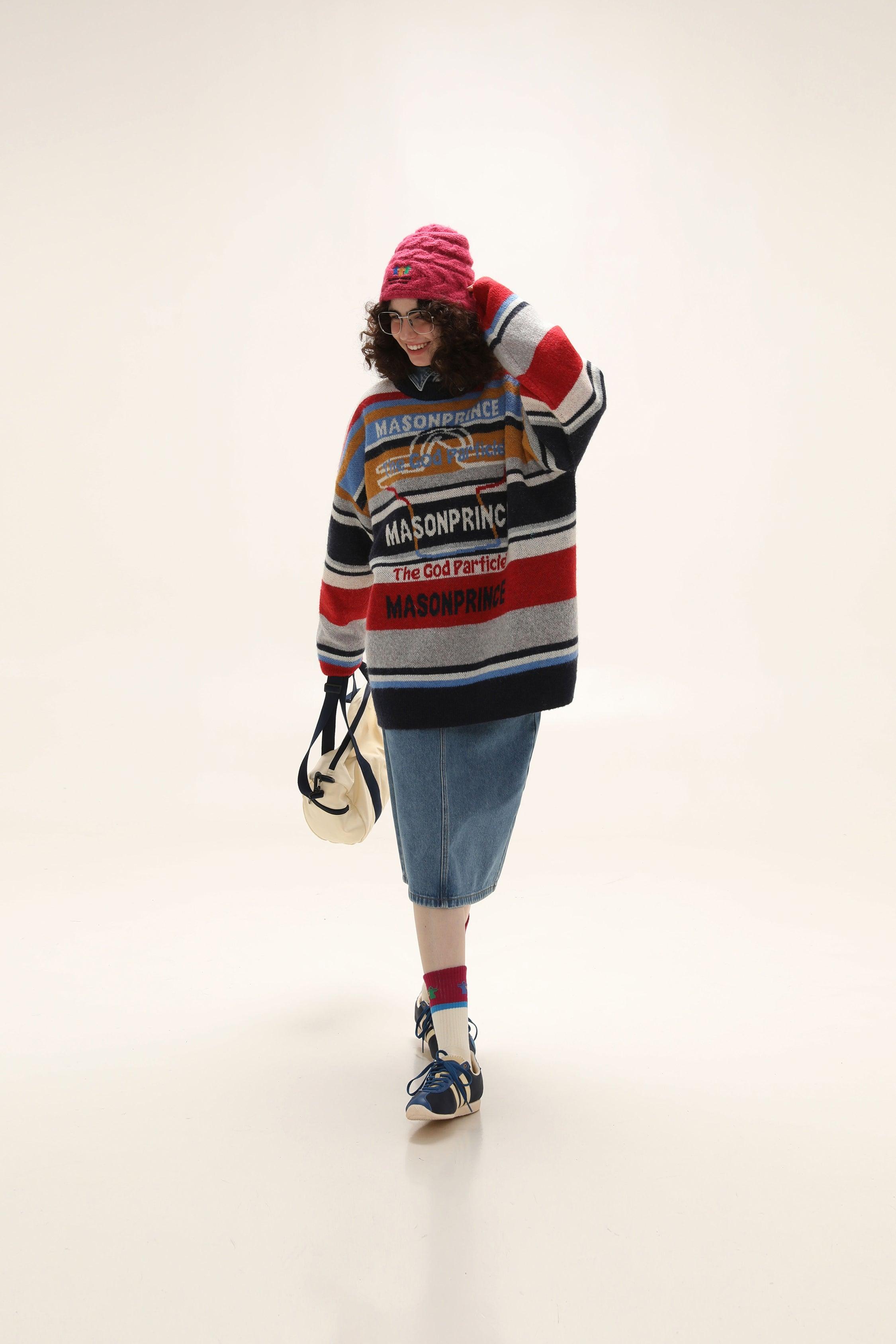 MASONPRINCE Multi Color Alpaca Knit Sweater
