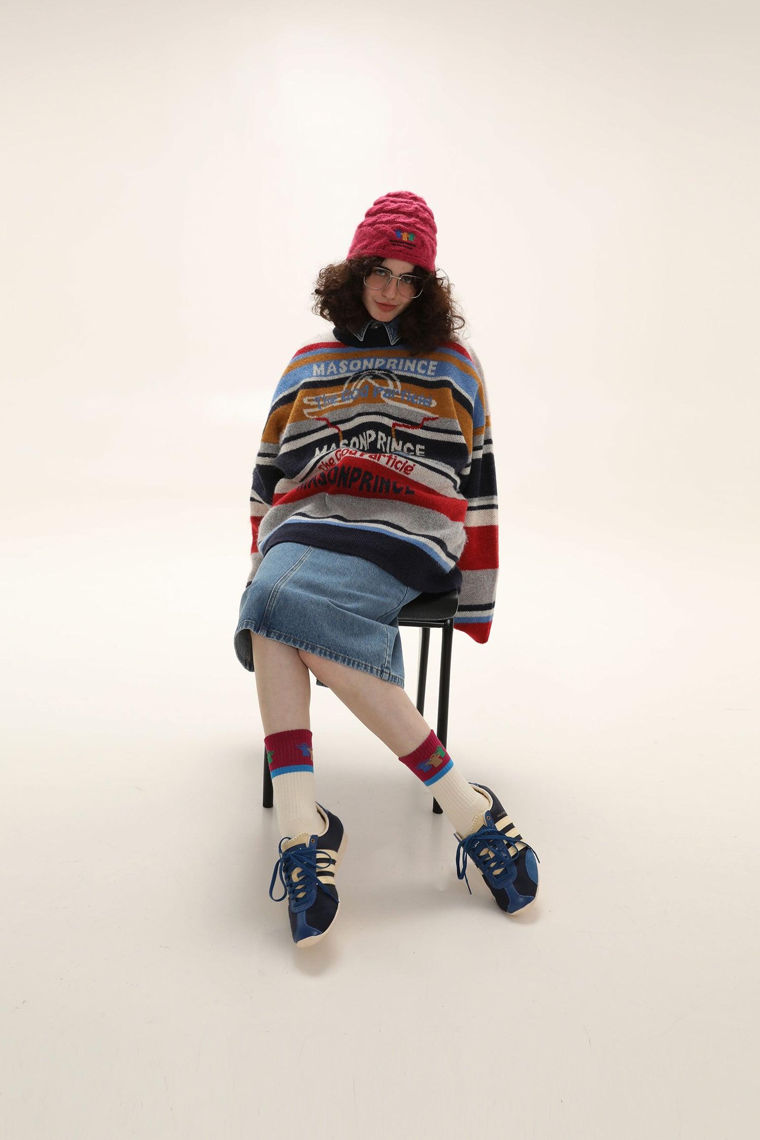 MASONPRINCE Multi Color Alpaca Knit Sweater