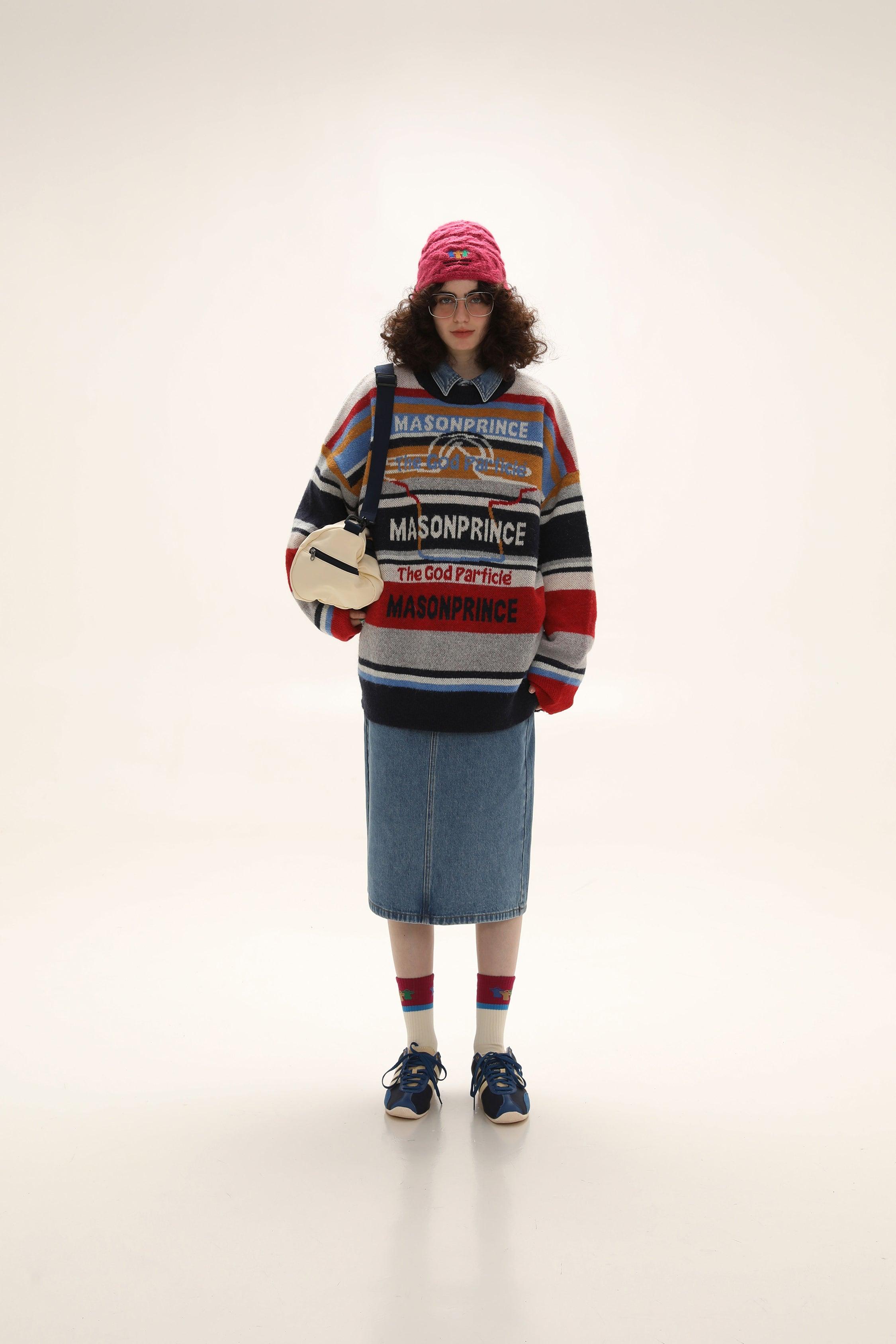 MASONPRINCE Multi Color Alpaca Knit Sweater
