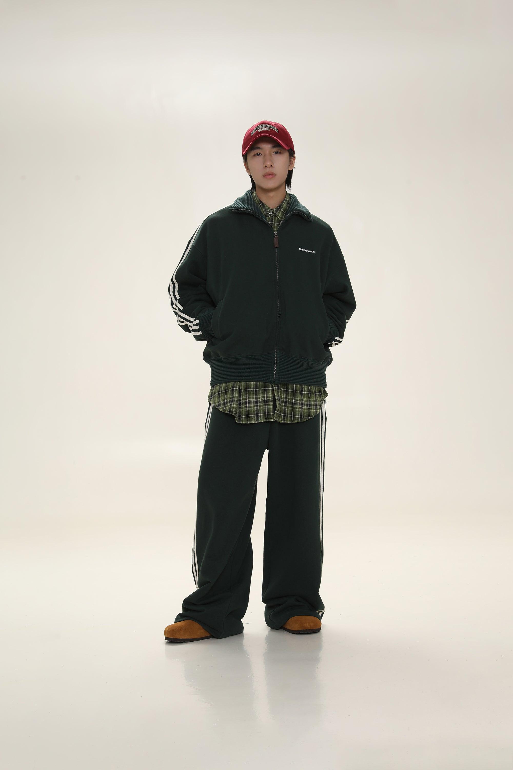 MASONPRINCE Wide Leg Track Pants