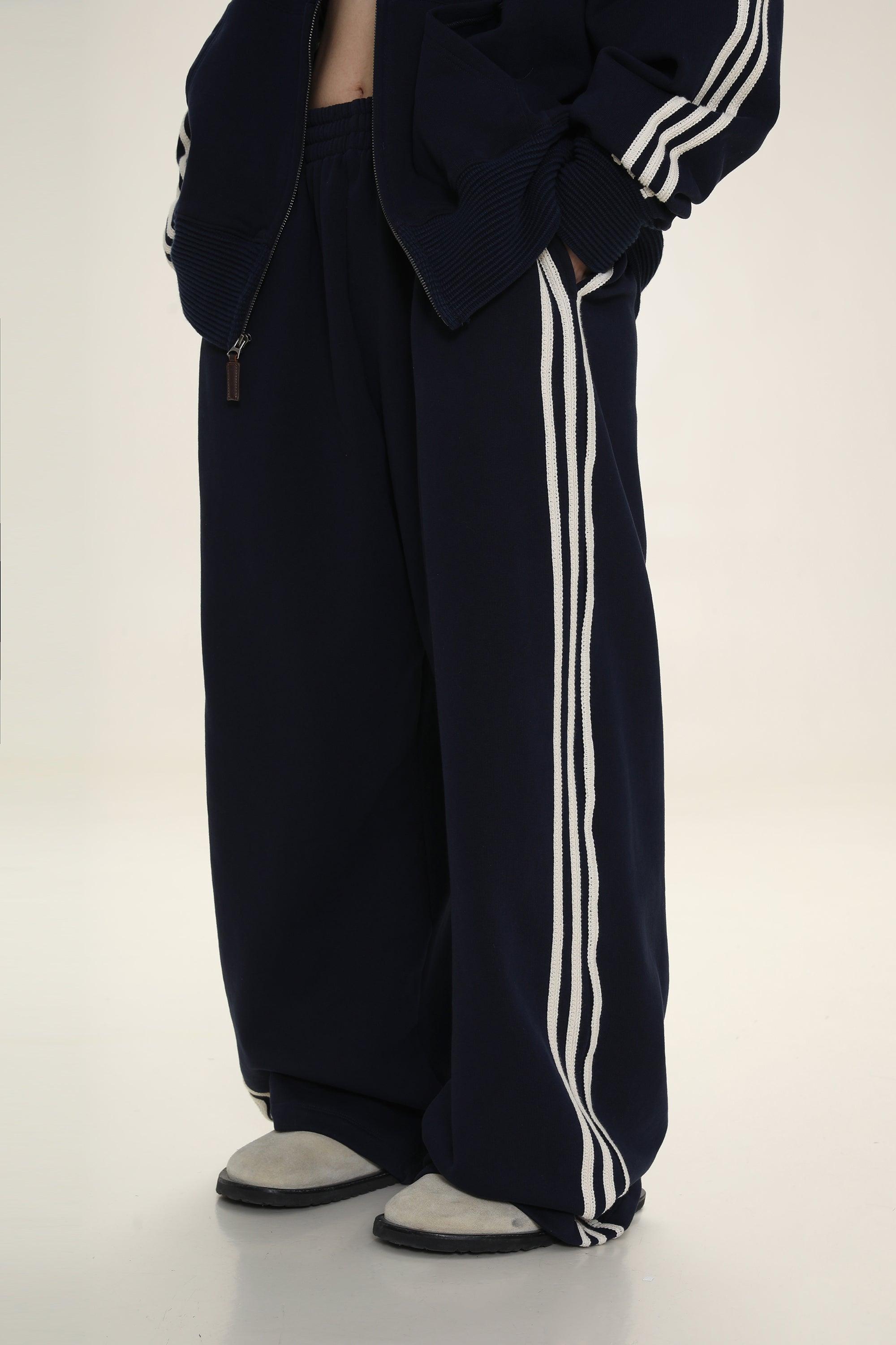 MASONPRINCE Wide Leg Track Pants
