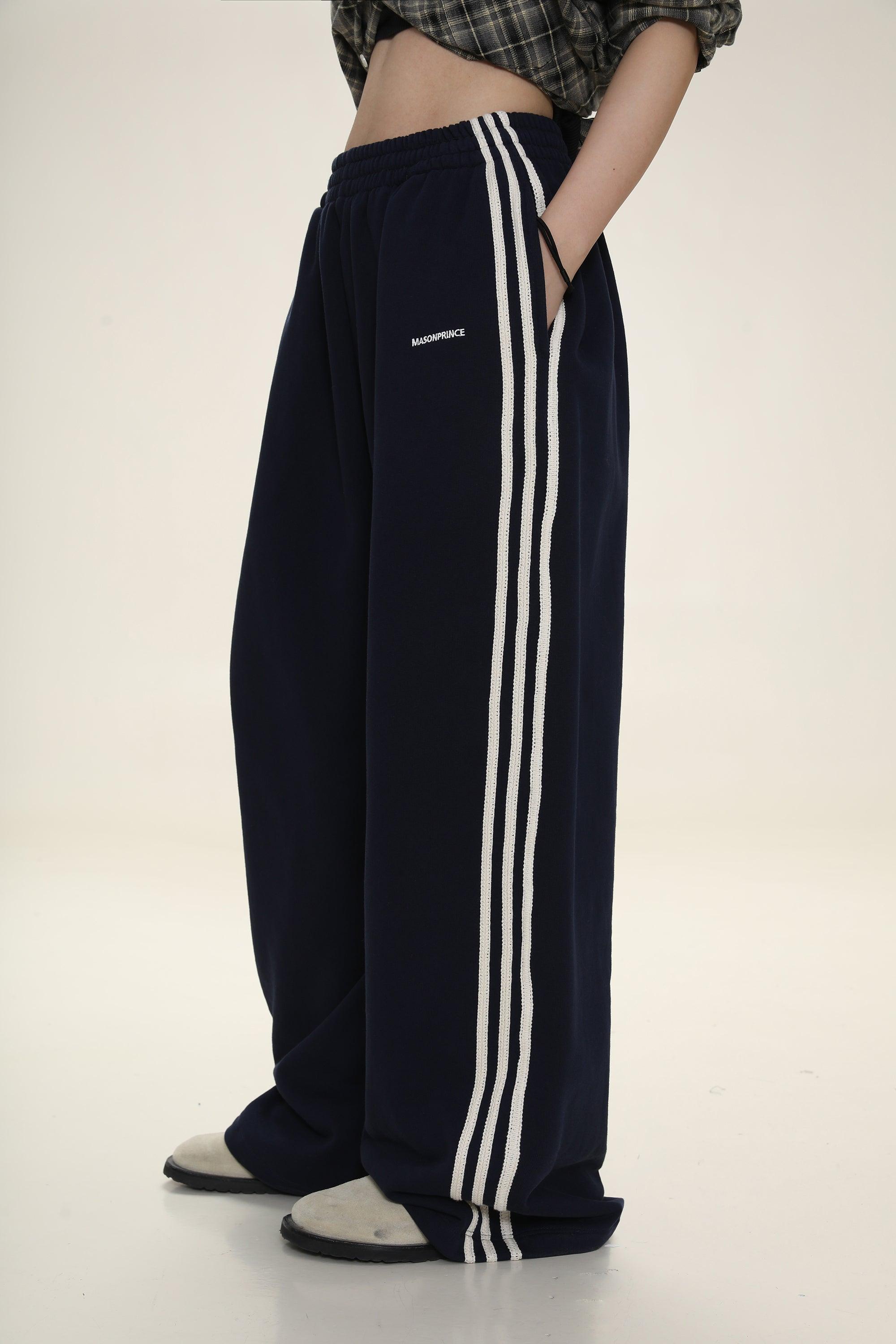 MASONPRINCE Wide Leg Track Pants