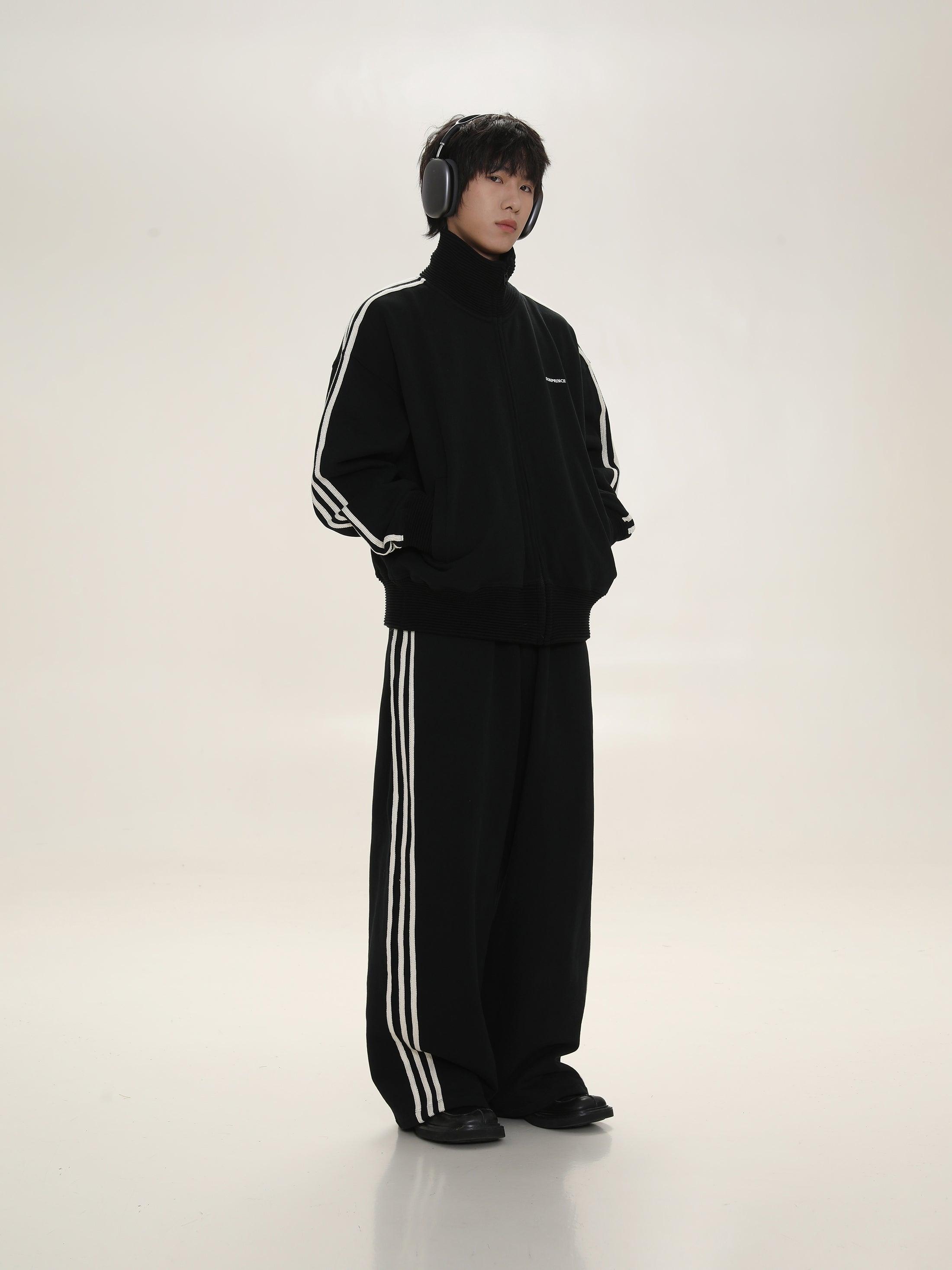 MASONPRINCE Wide Leg Track Pants