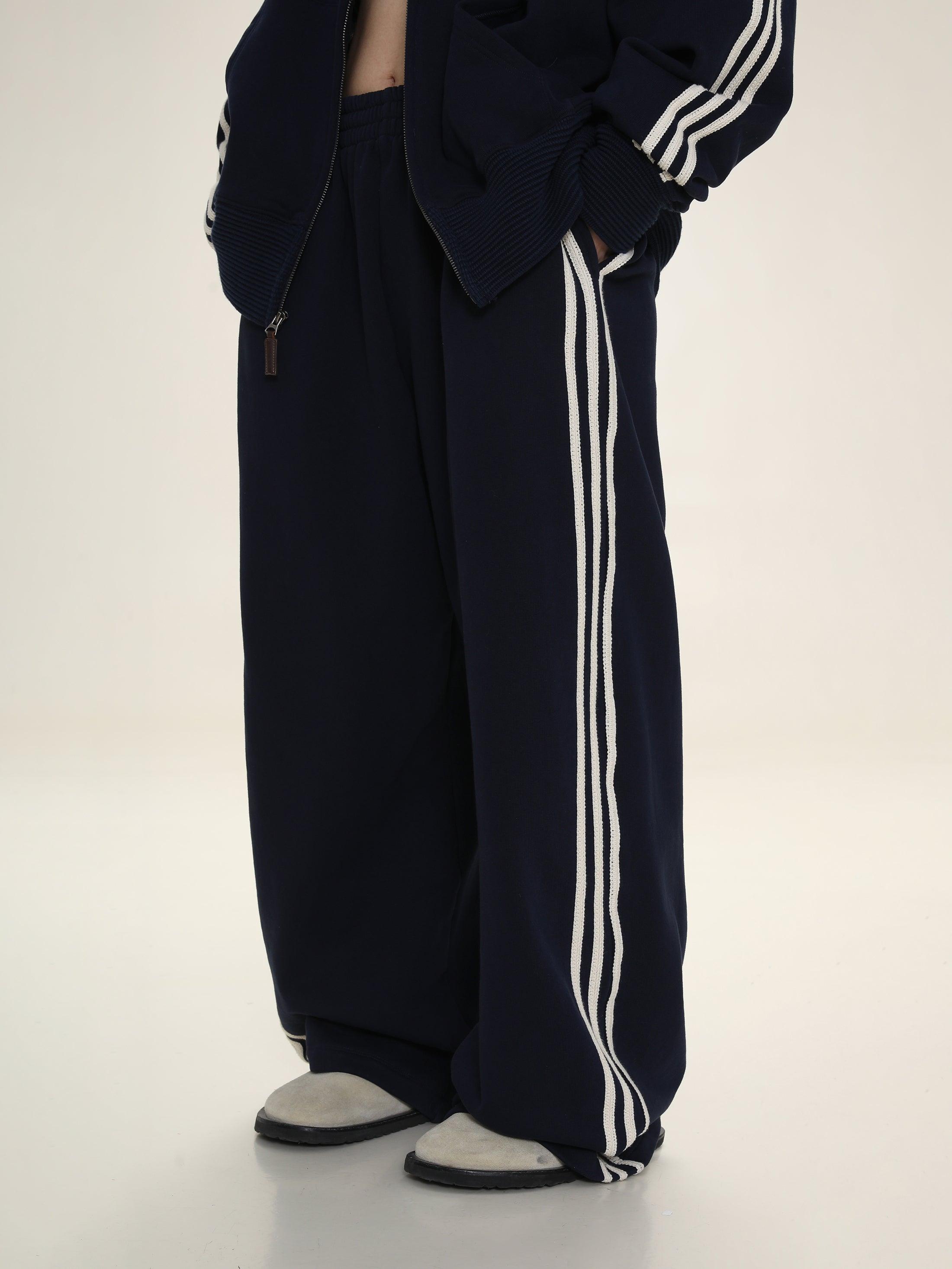 MASONPRINCE Wide Leg Track Pants
