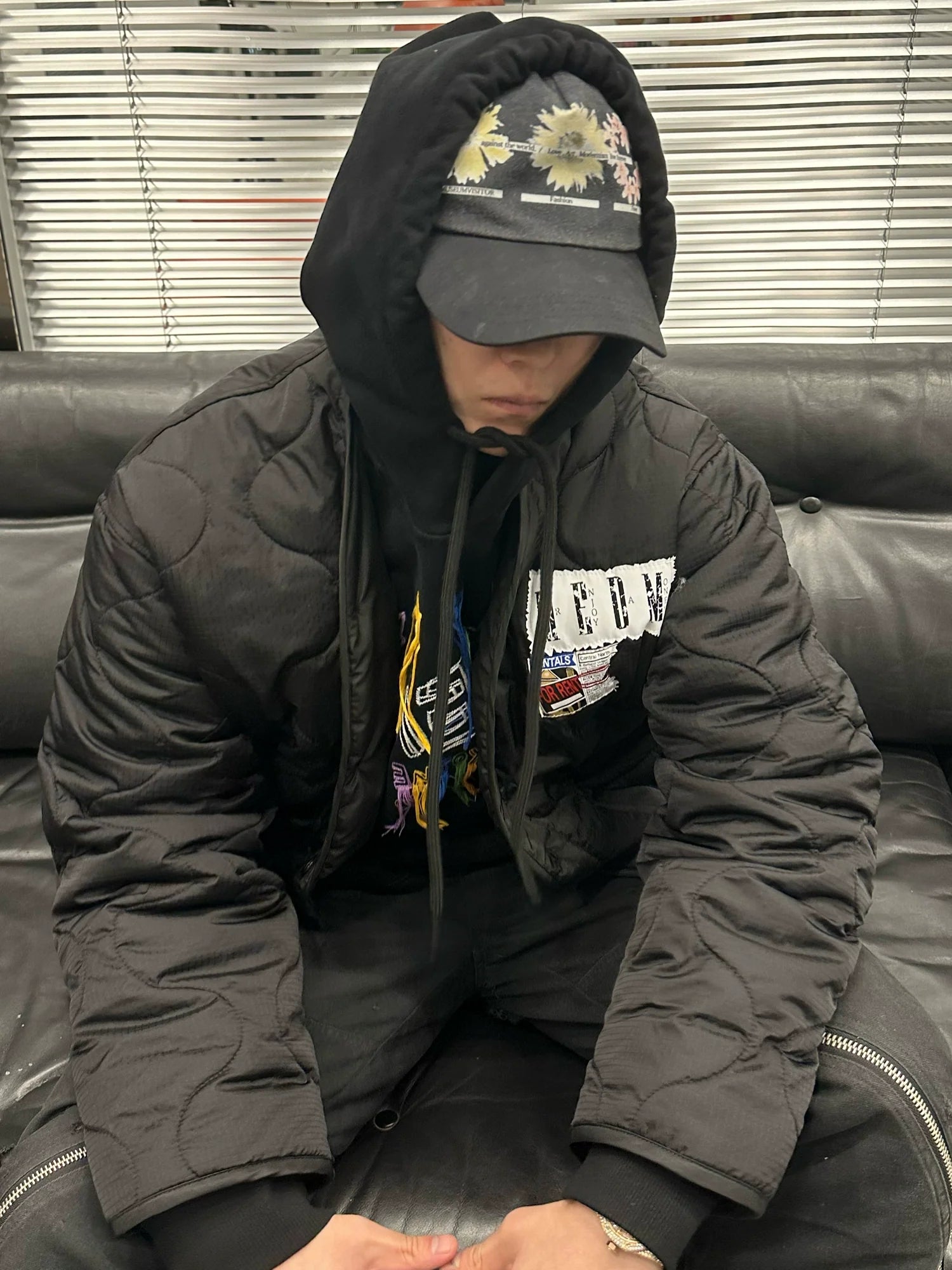 MEDM Patched Flyer Quilted Jacket
