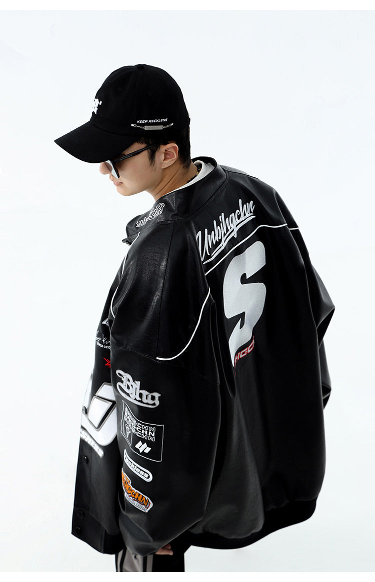 BJHG Patched Biker Jacket