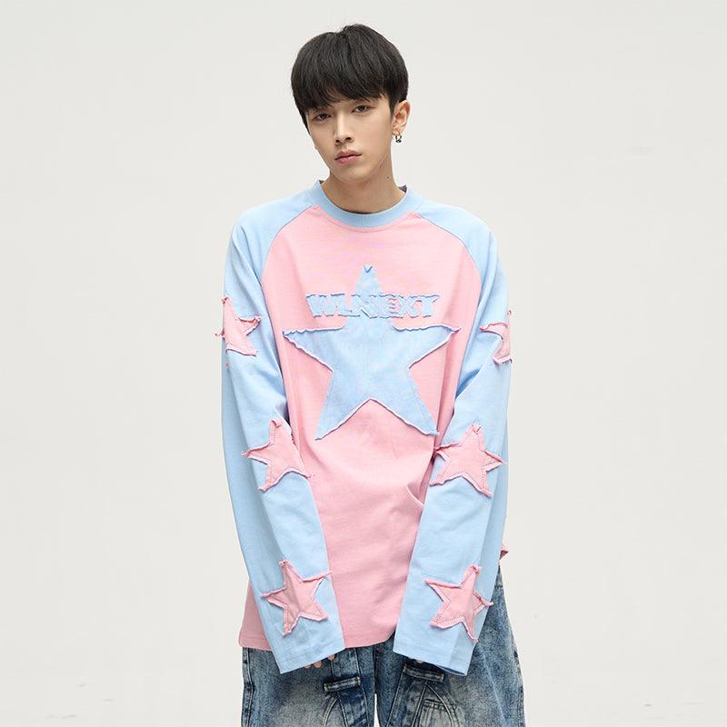 WLNEXT Patchwork Longsleeve Shirt