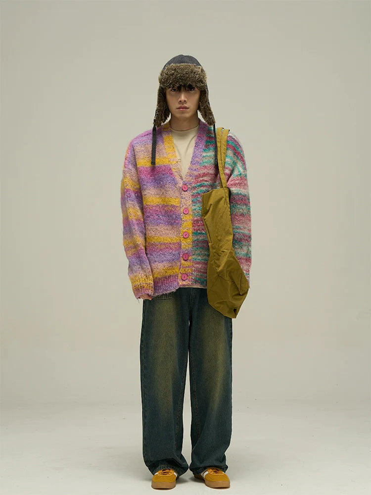 WLNEXT "Dopamine" Contrast Cardigan