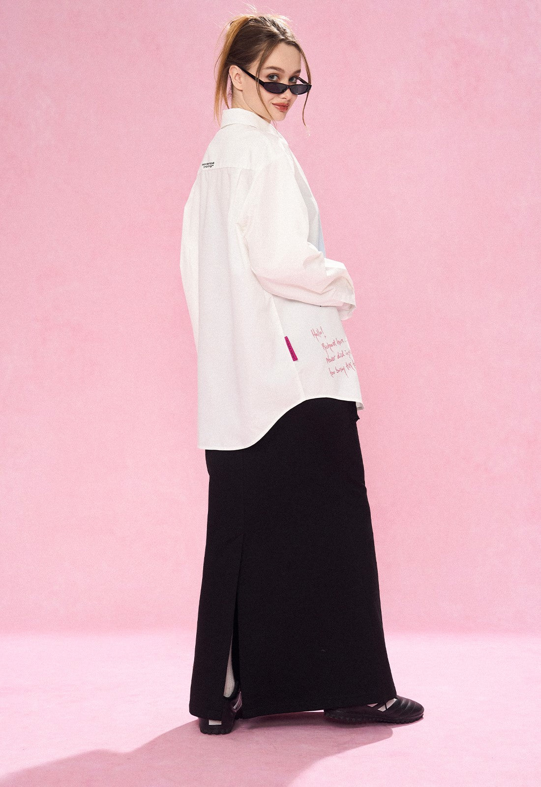 REVERSE IRONY Portrait Button Long Sleeve