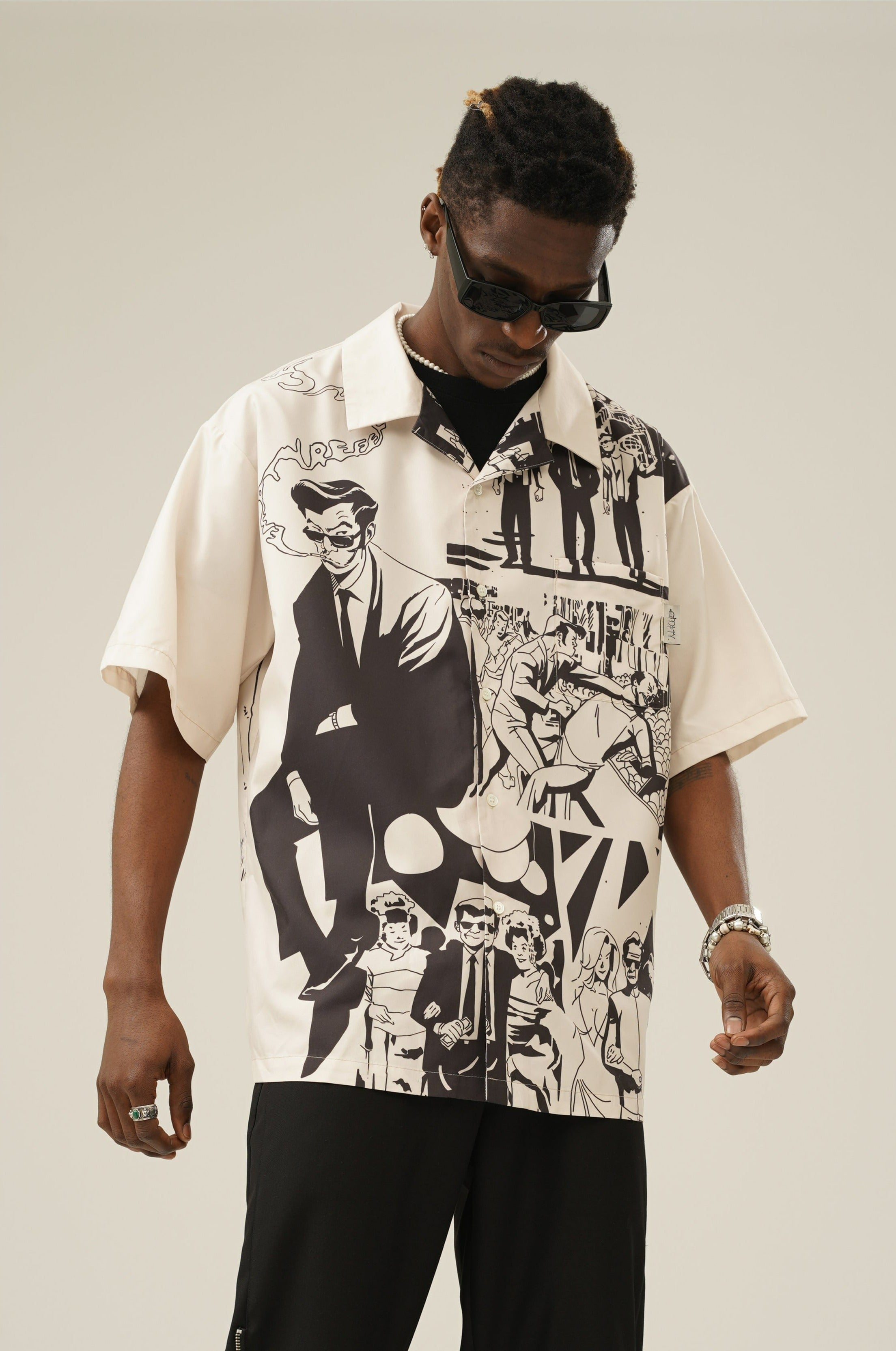 EMPTY REFERENCE "Comic" Button-Up Shirt