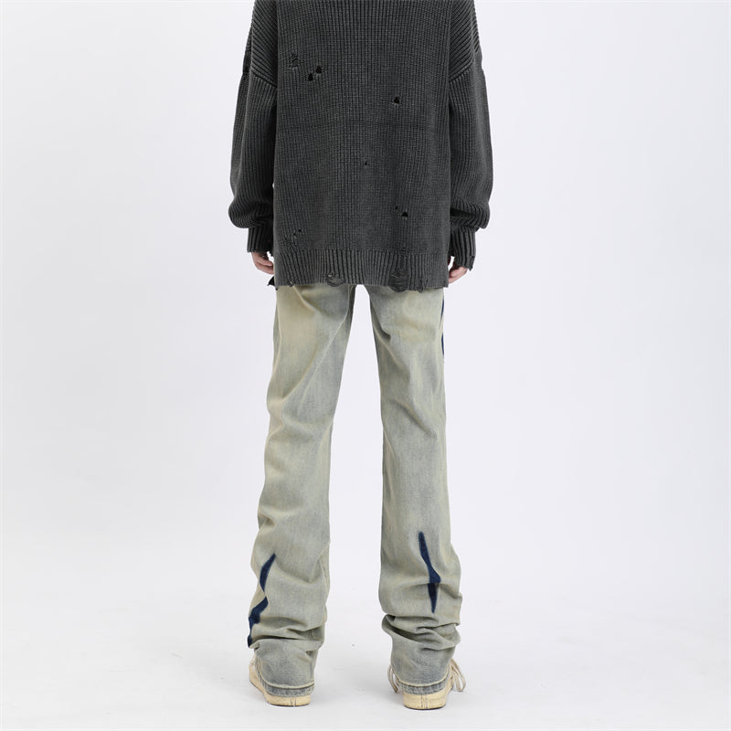 MaxDstr Scratch Ripped Jeans