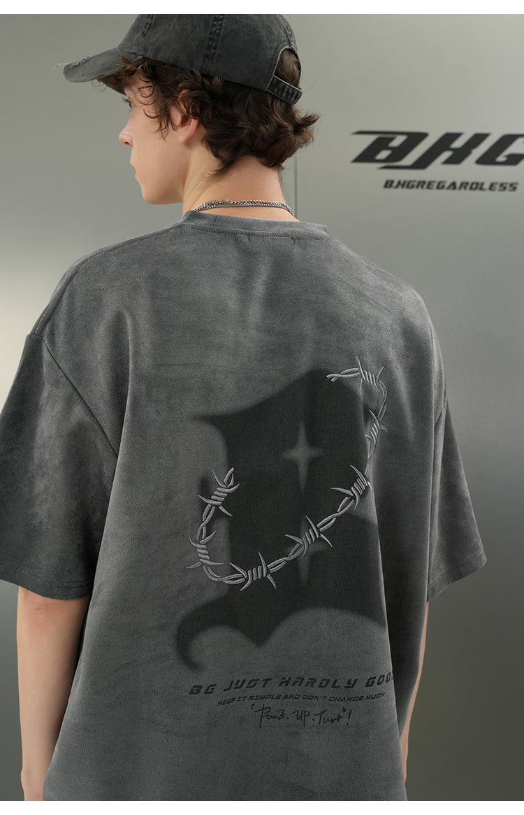 BJHG "Thorns" Suede Tee