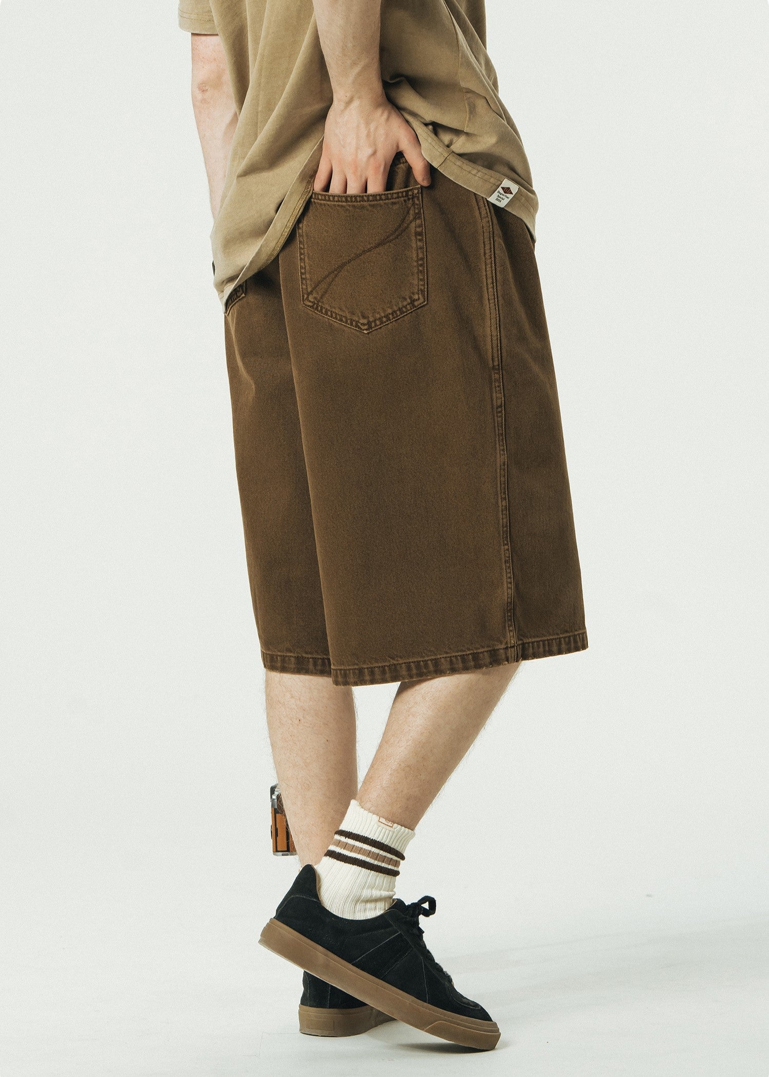 714street Japanese Washed Denim Shorts