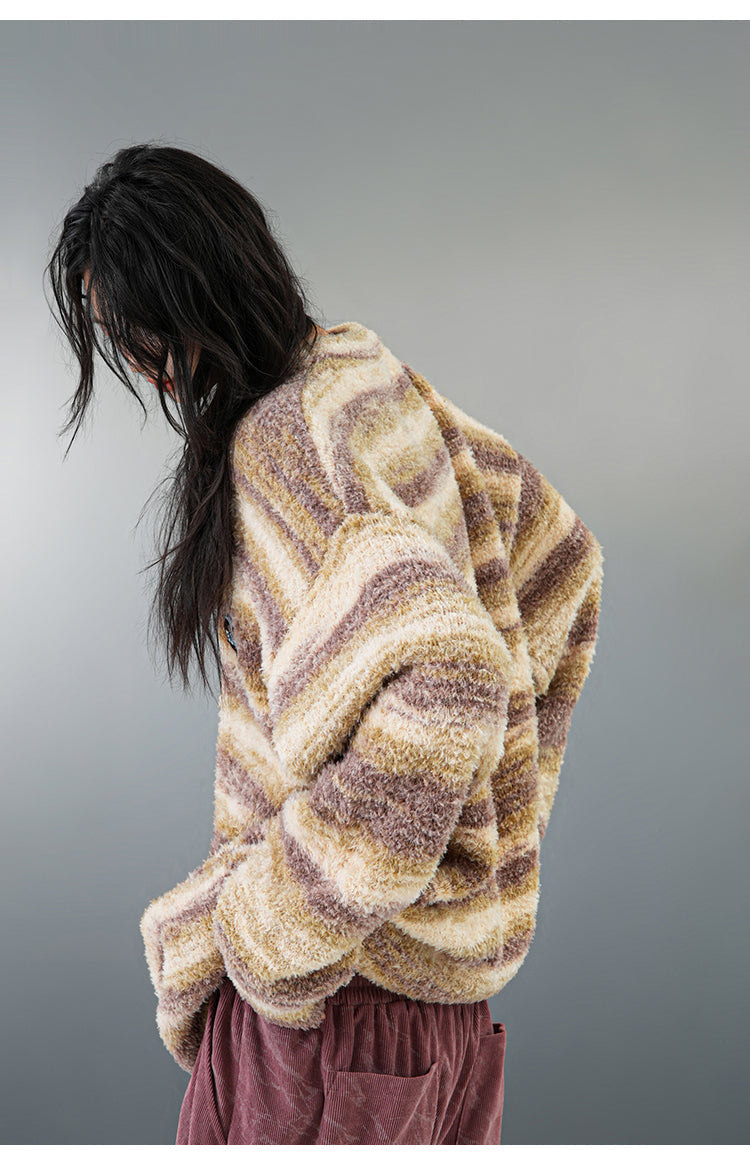BJHG Contrast Painted Stripe Sweater