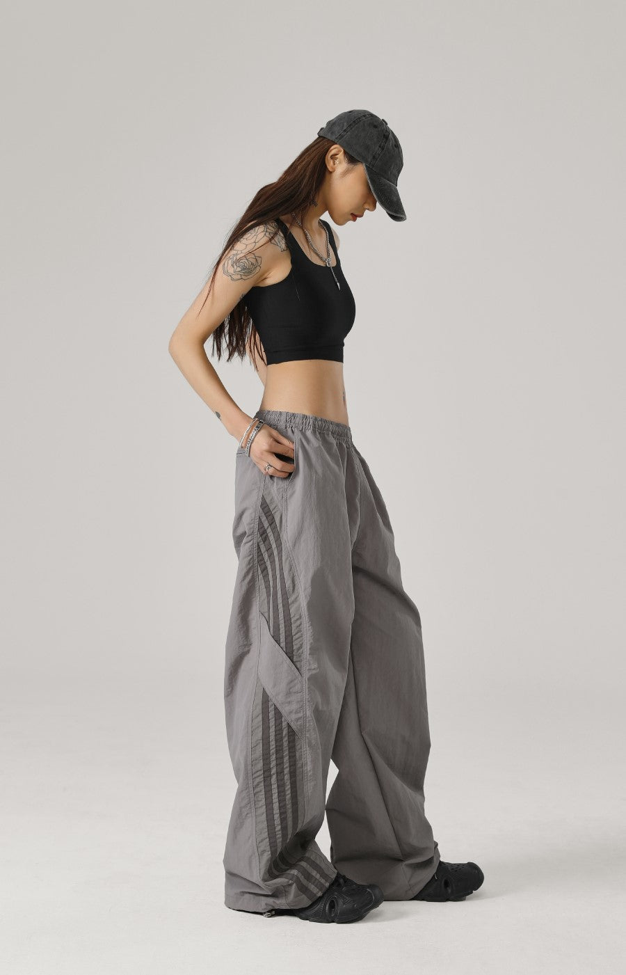 JHYQ Contrast Striped Track Pants