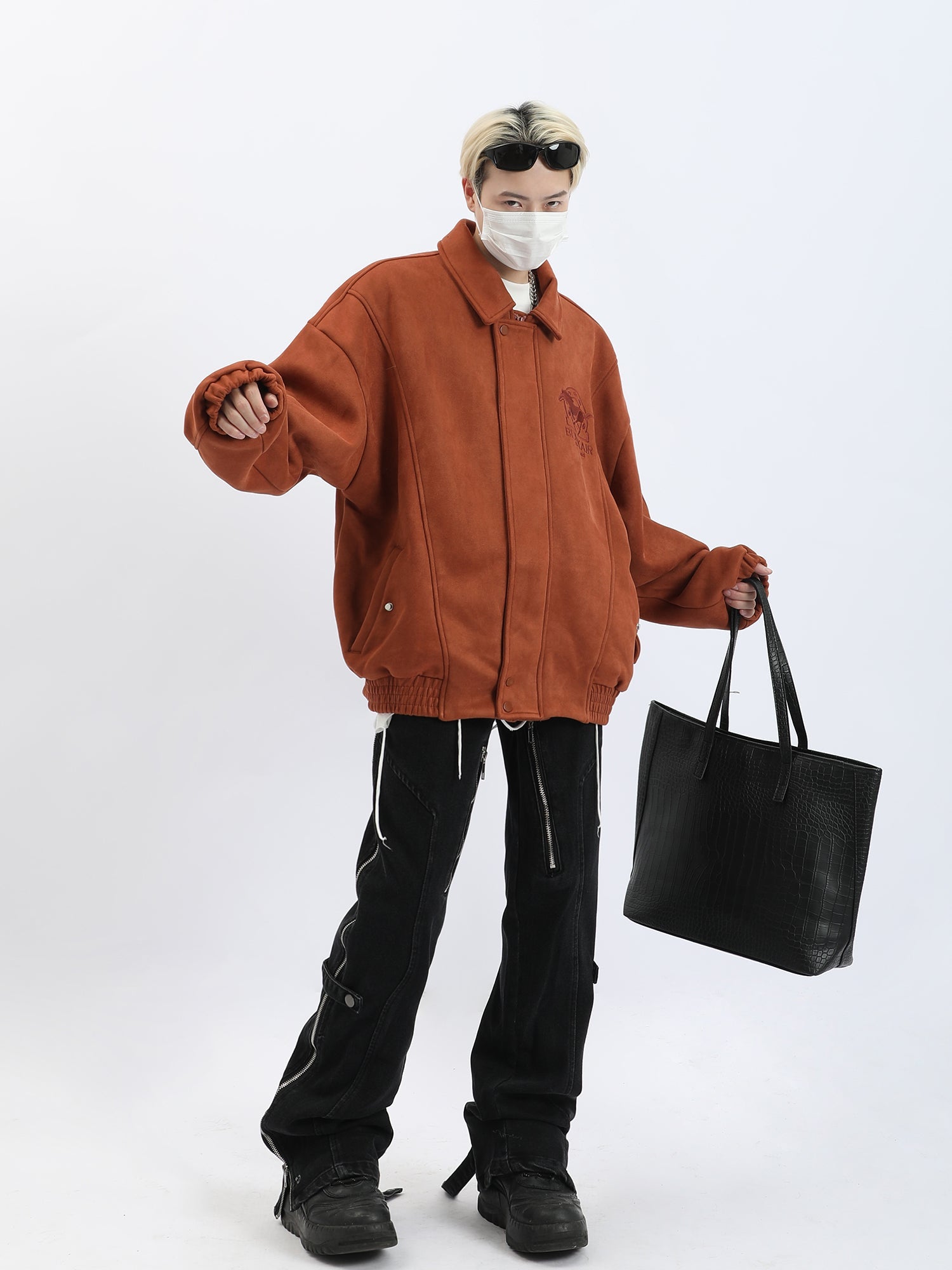MaxDstr Split Cut Zipper Pants