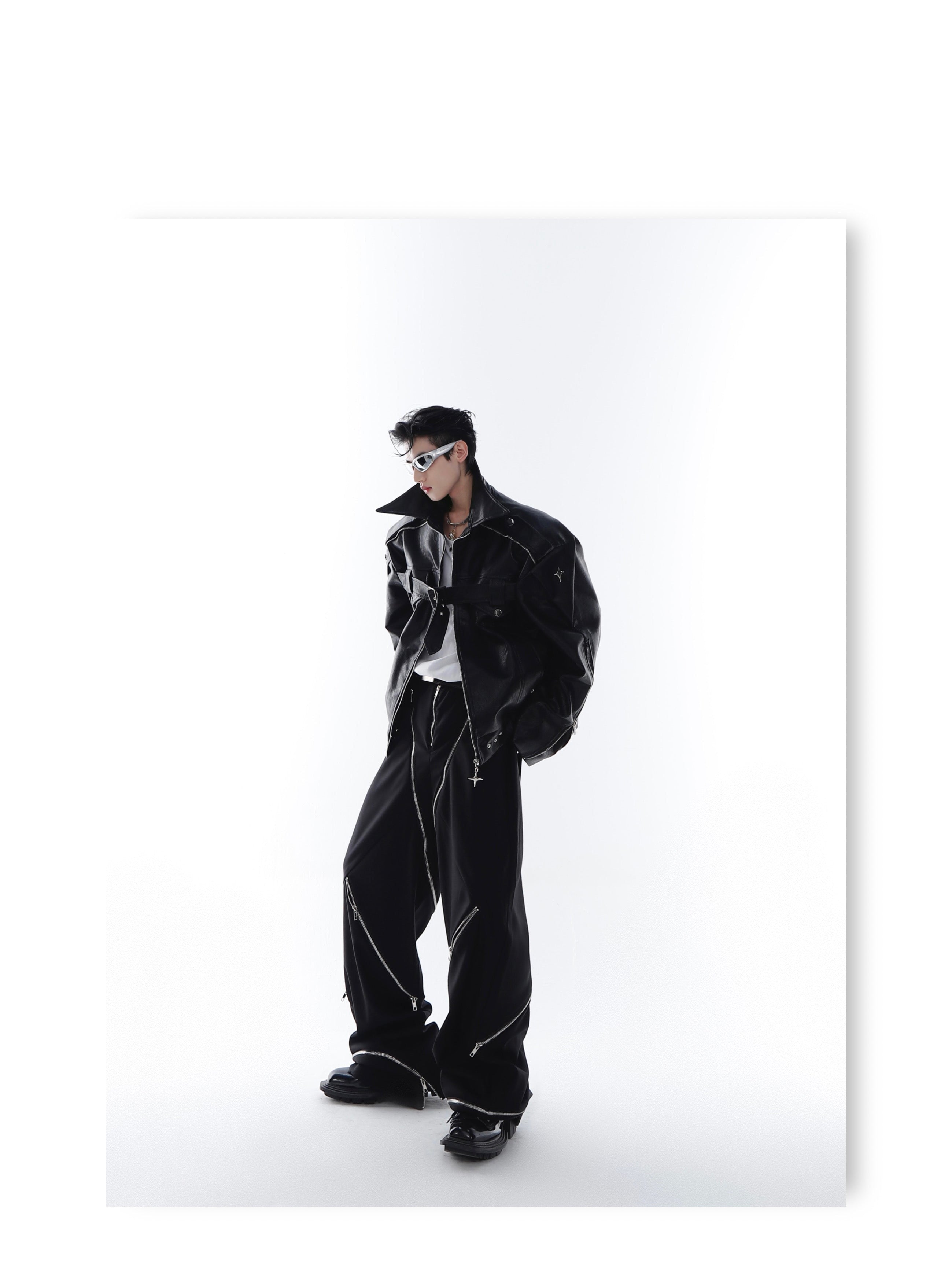 CulturE Pin-Buckle Biker Jacket
