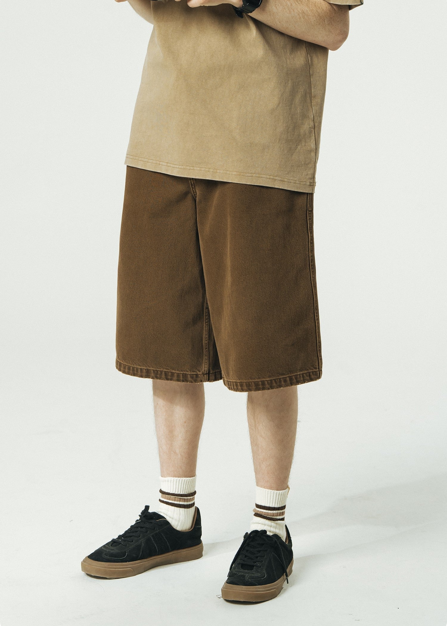 714street Japanese Washed Denim Shorts