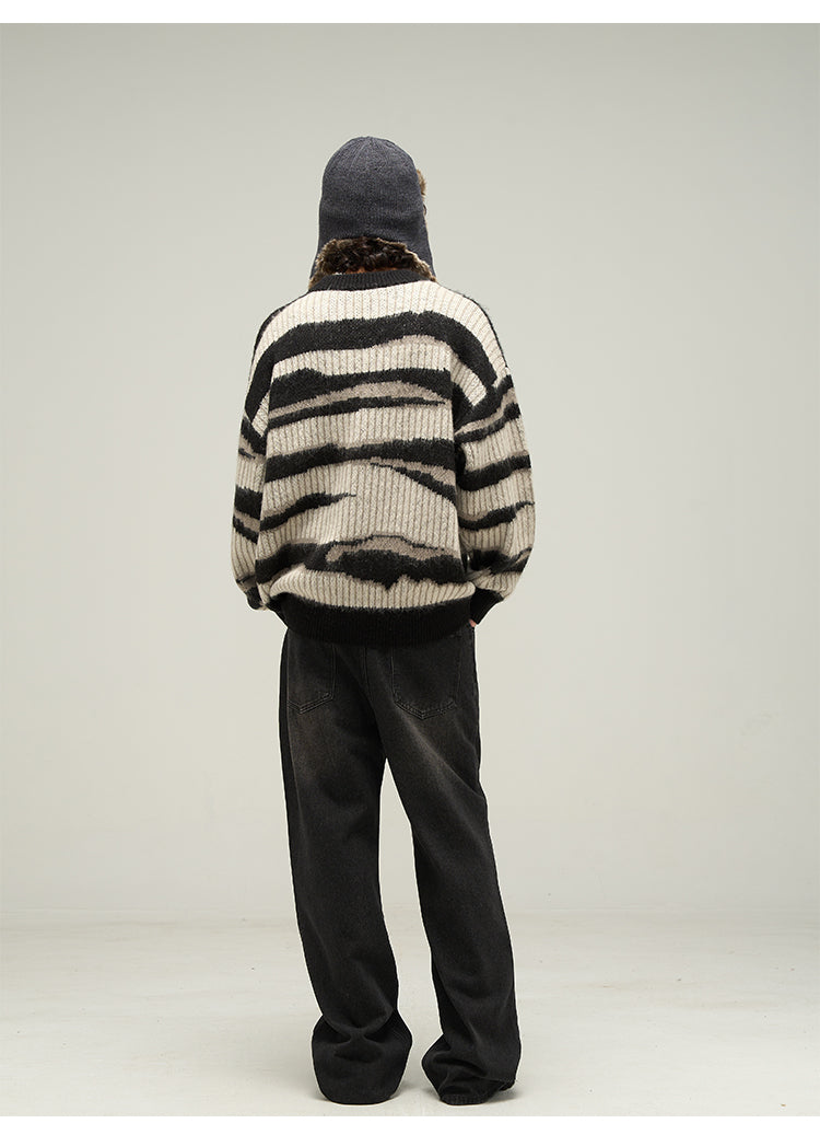 WLNEXT Double Striped Sweater