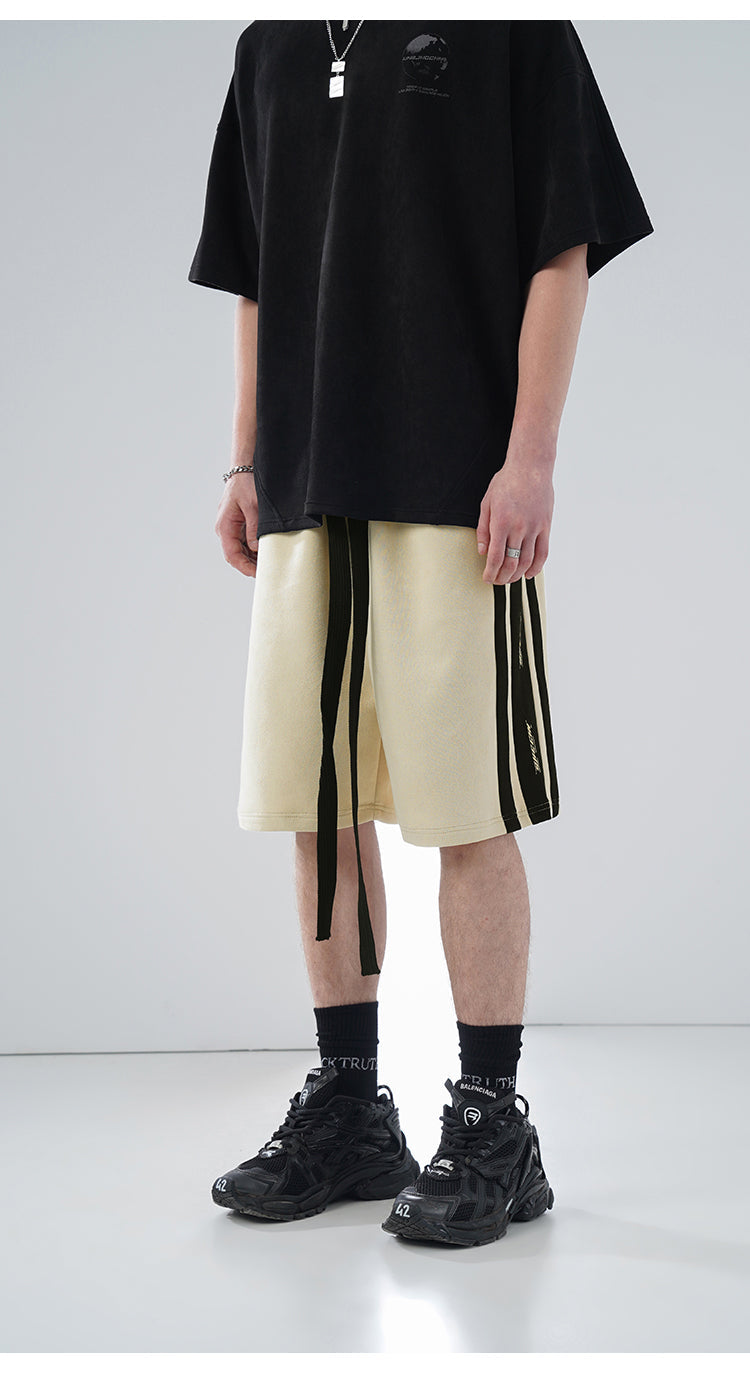 BJHG Velour Wideleg Lounge Shorts