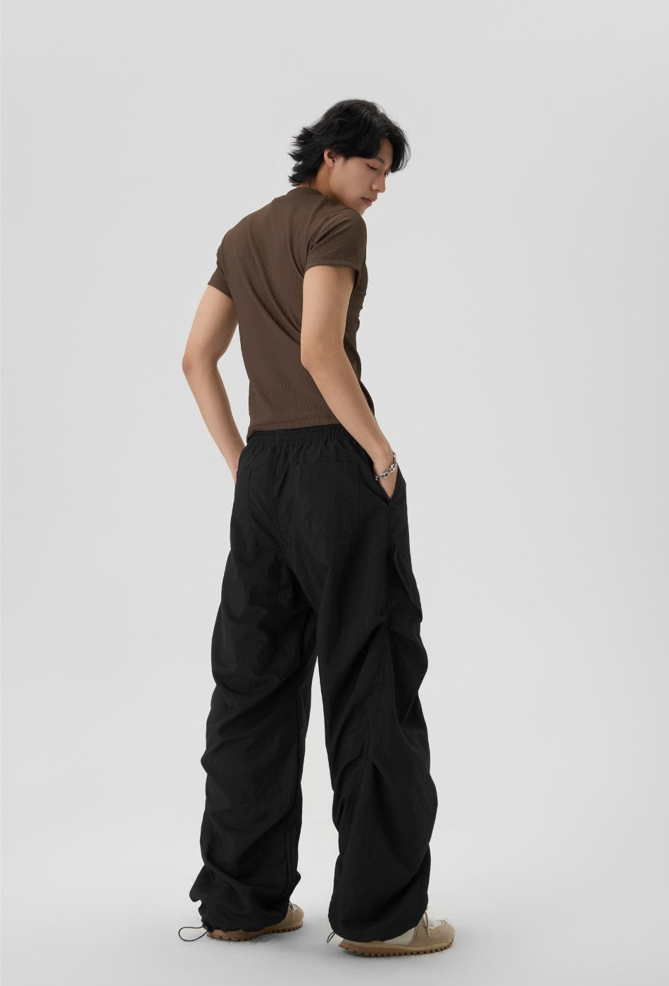 JHYQ Pleated Parachute Pants
