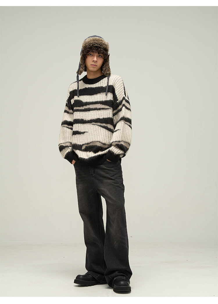 WLNEXT Double Striped Sweater