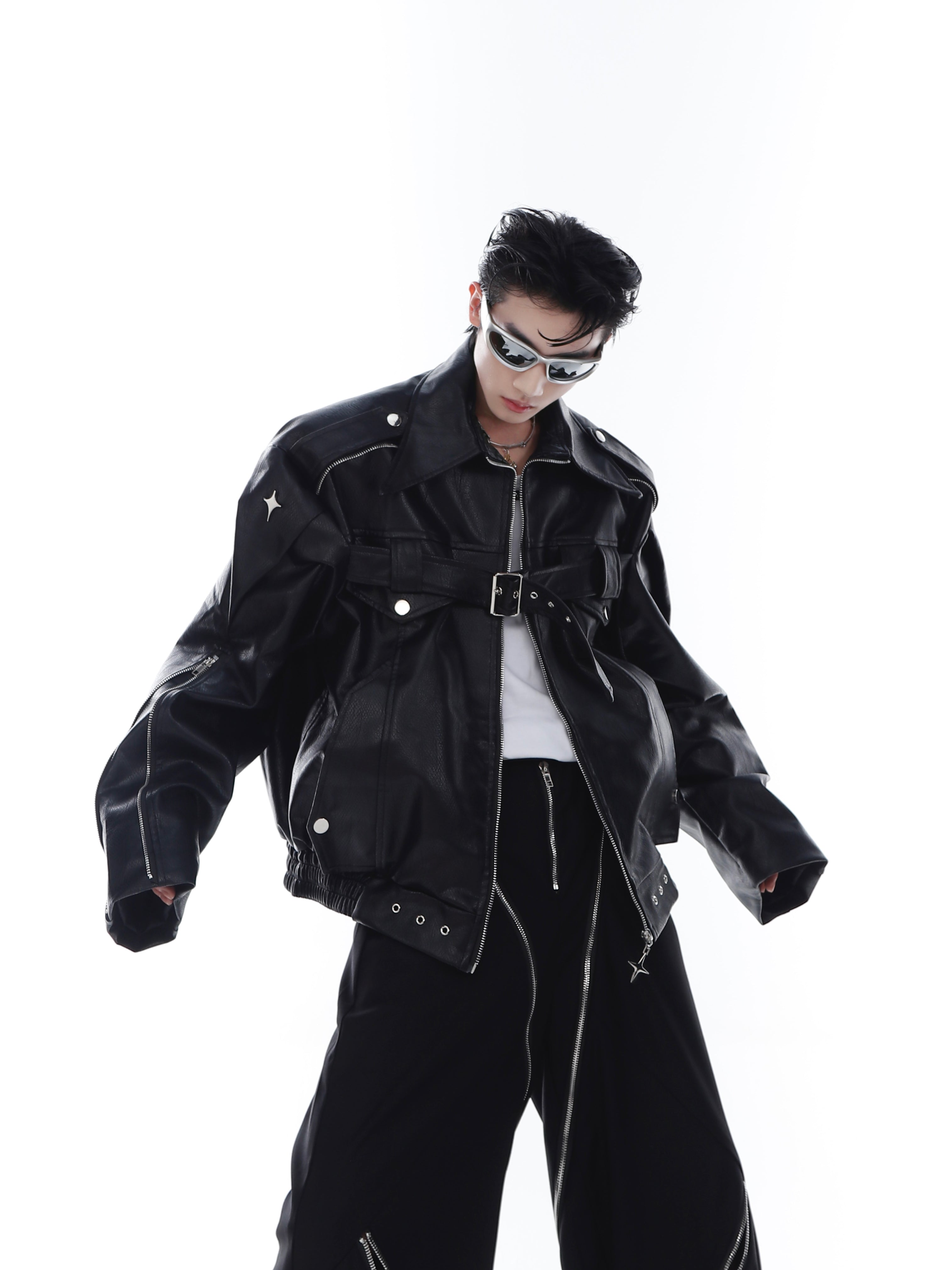 CulturE Pin-Buckle Biker Jacket