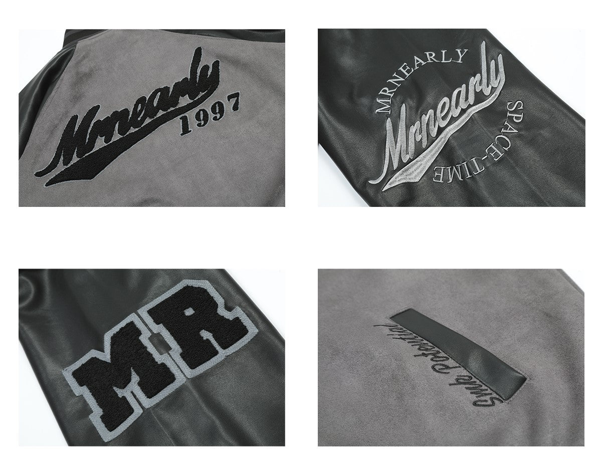 MRNEARLY "1997" Suede Varsity Jacket