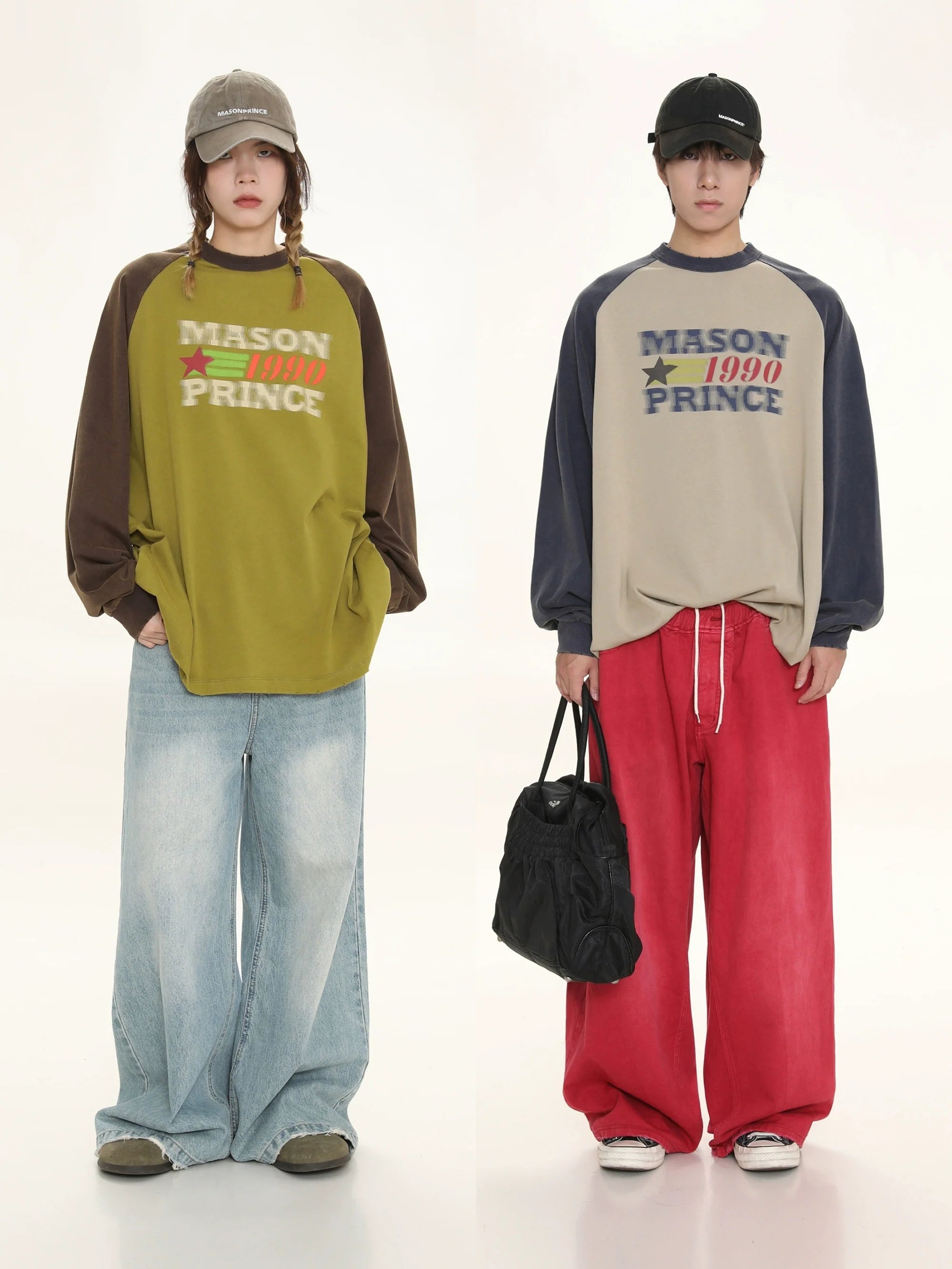 MASONPRINCE "1990" Contrast Long Sleeve
