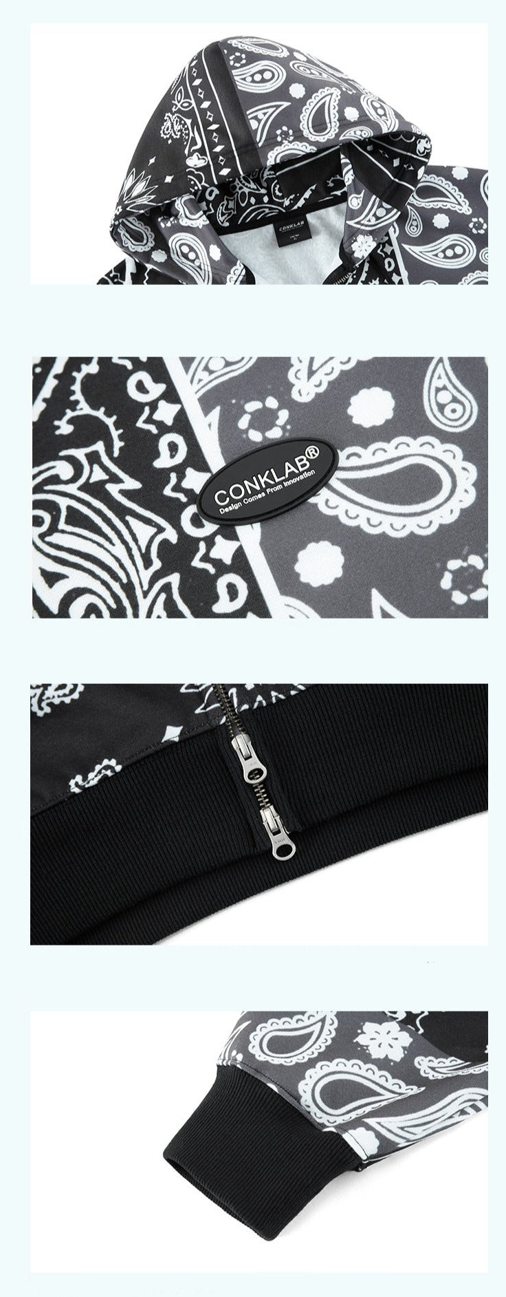 CONKLAB Bandana Zip Up Jacket